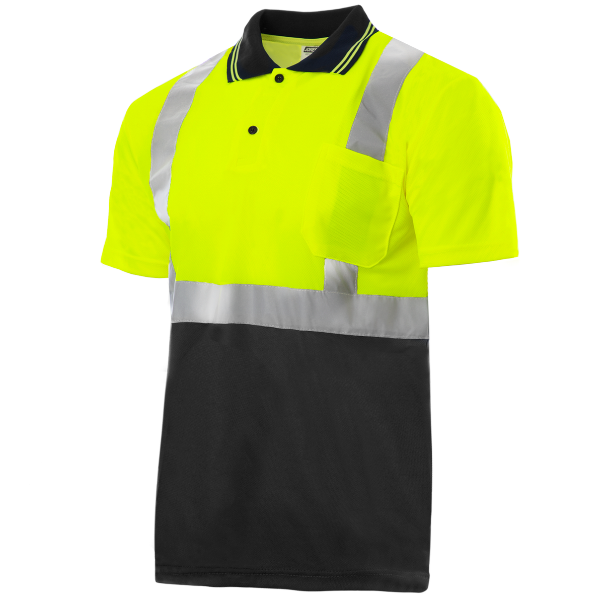 High Vis Two Toned Polo shirt with Pocket ANSI JORESTECH