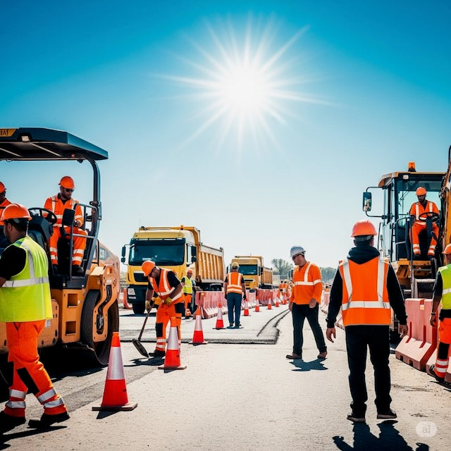 Worker Safety in Extreme Heat: PPE Essentials—Hi-Vis Reflective Shirts, Ventilated Hard Hats, Hoodies with Reflective Stripes and More