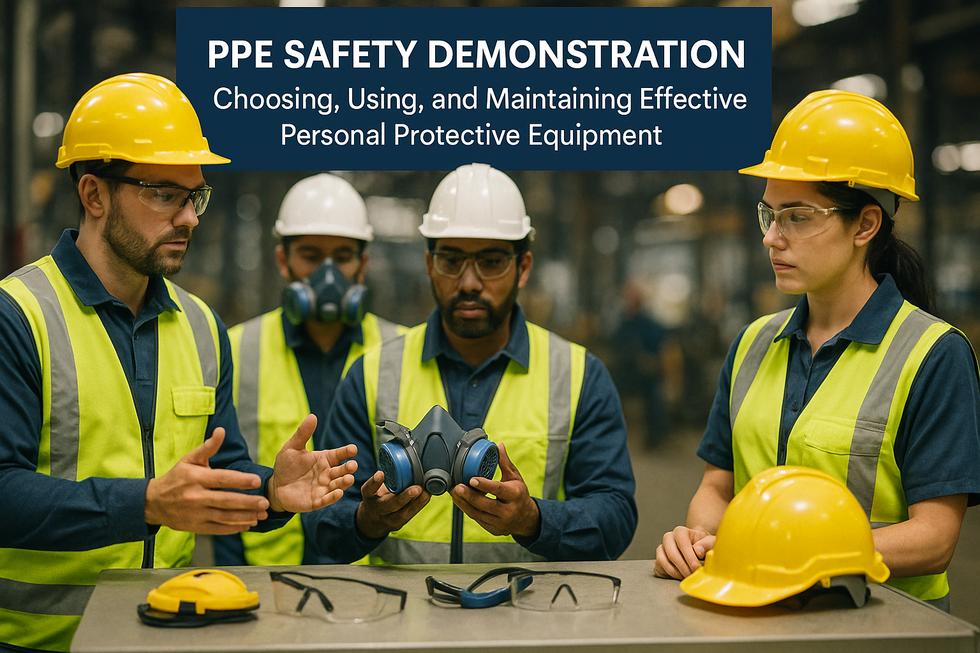 PPE Safety Demonstration. Choosing, Using, and Maintaining Effective Personal Protective Equipment