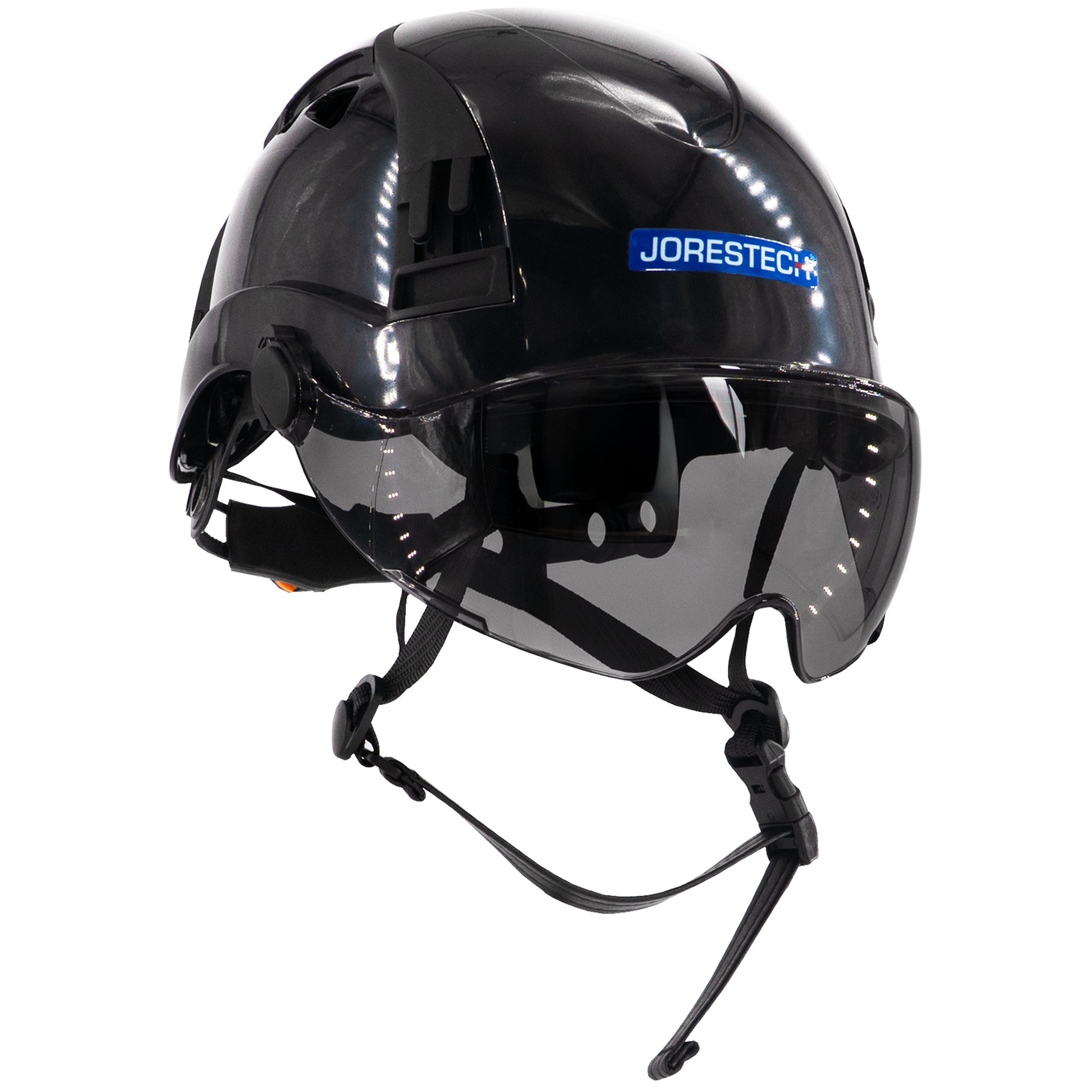 Jorestech Type 2 Class C Safety Vented ABS Helmet with Eye Visor Shield