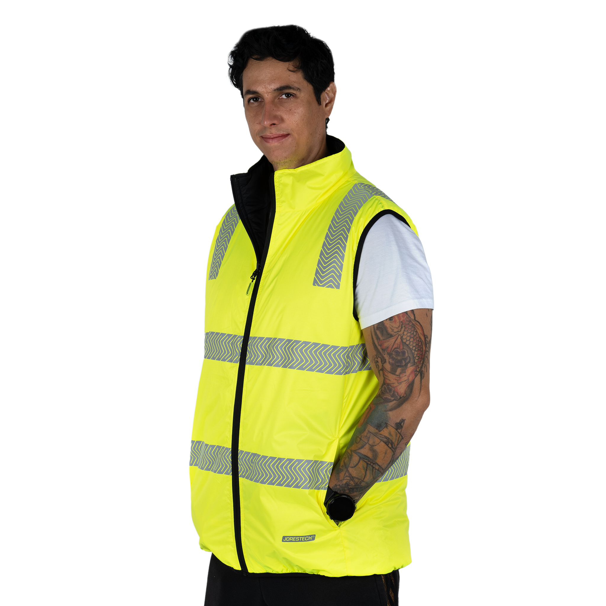 ANSI Insulated High Visibility Safety Vest | Reversible 2-in-1