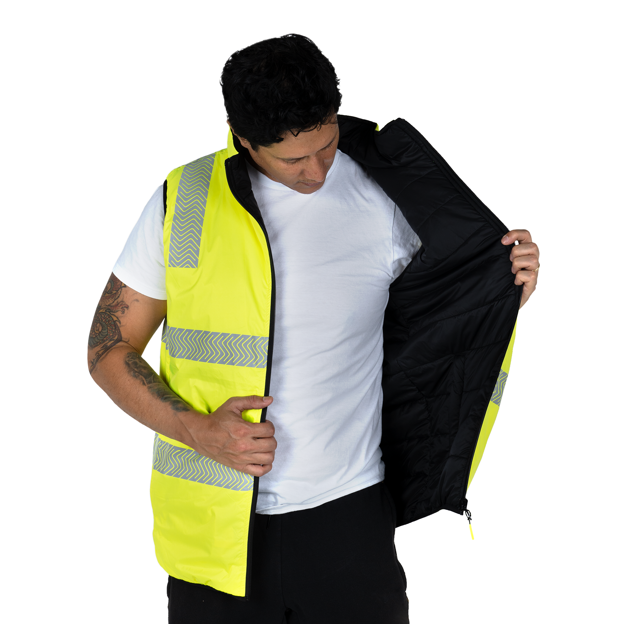 ANSI Insulated High Visibility Safety Vest | Reversible 2-in-1