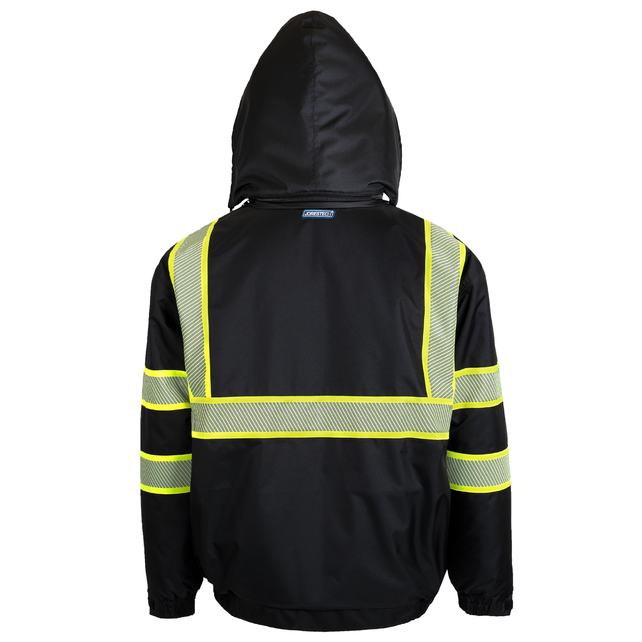 Hi-Vis Safety Jacket with Heat-Transfer Reflective Tapes and Hi-Vis Safety Jacket with Heat-Transfer Reflective Tapes and