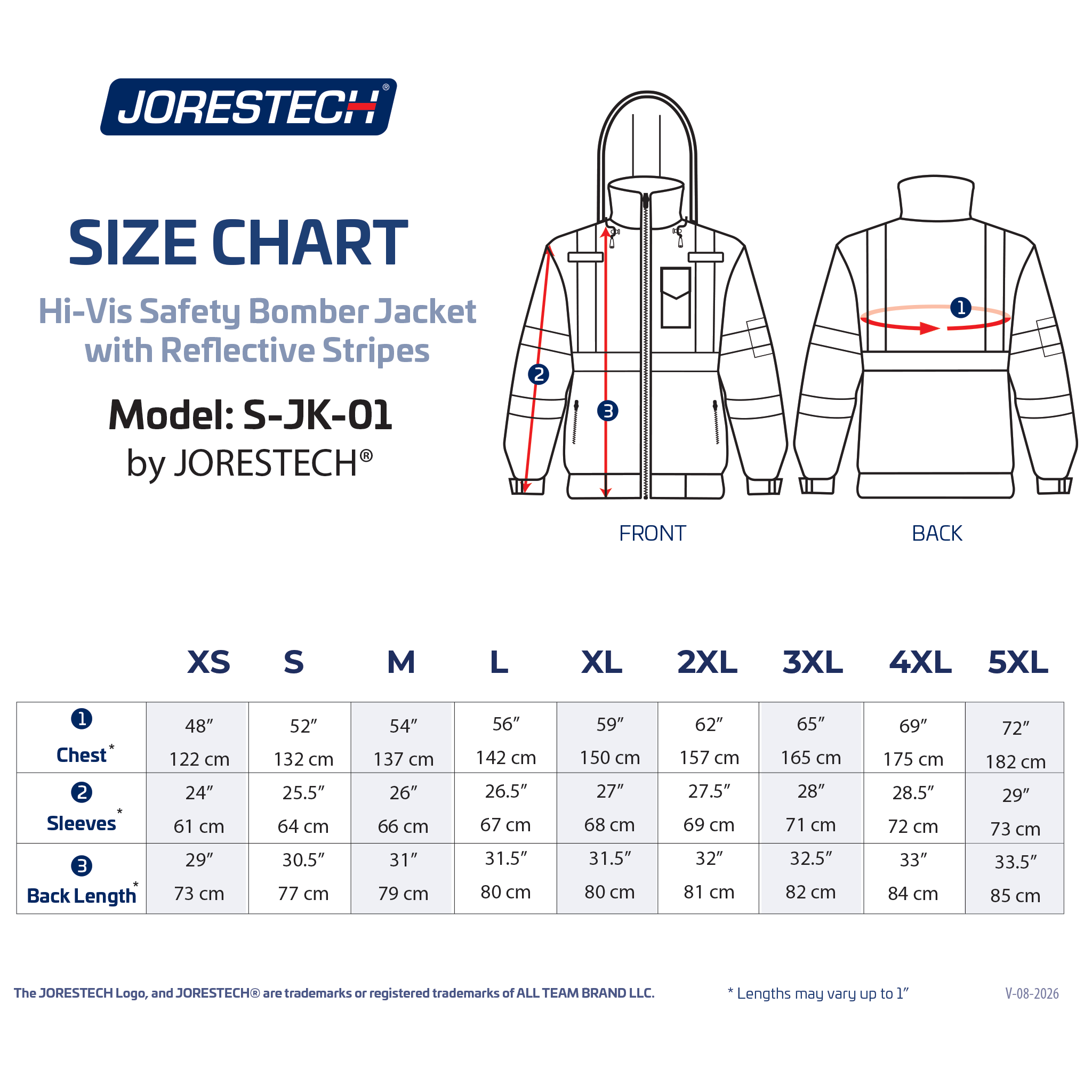 Class 3 High Visibility Bomber Safety Jacket | ANSI – JORESTECH