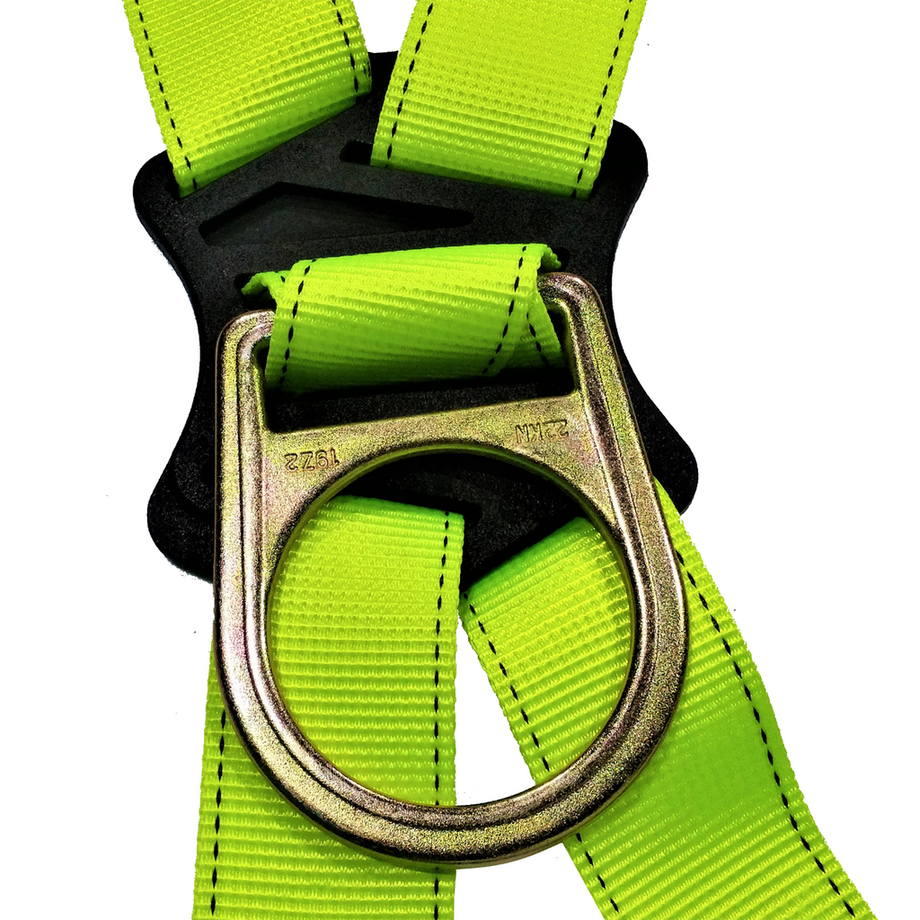 Keepers Fall Protection ANSI Hi-Vis Body Harness with D-Ring & Lanyard Keepers | Fall ...