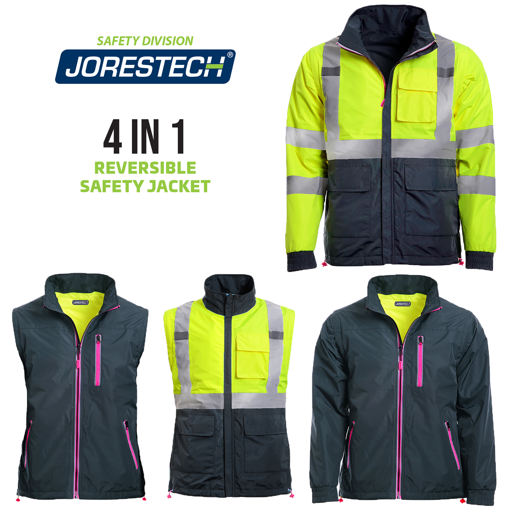 【関税込み】GIOVI Shearing reversible jacket 4-IN-1-HI-VIS-REVERSIBLE-