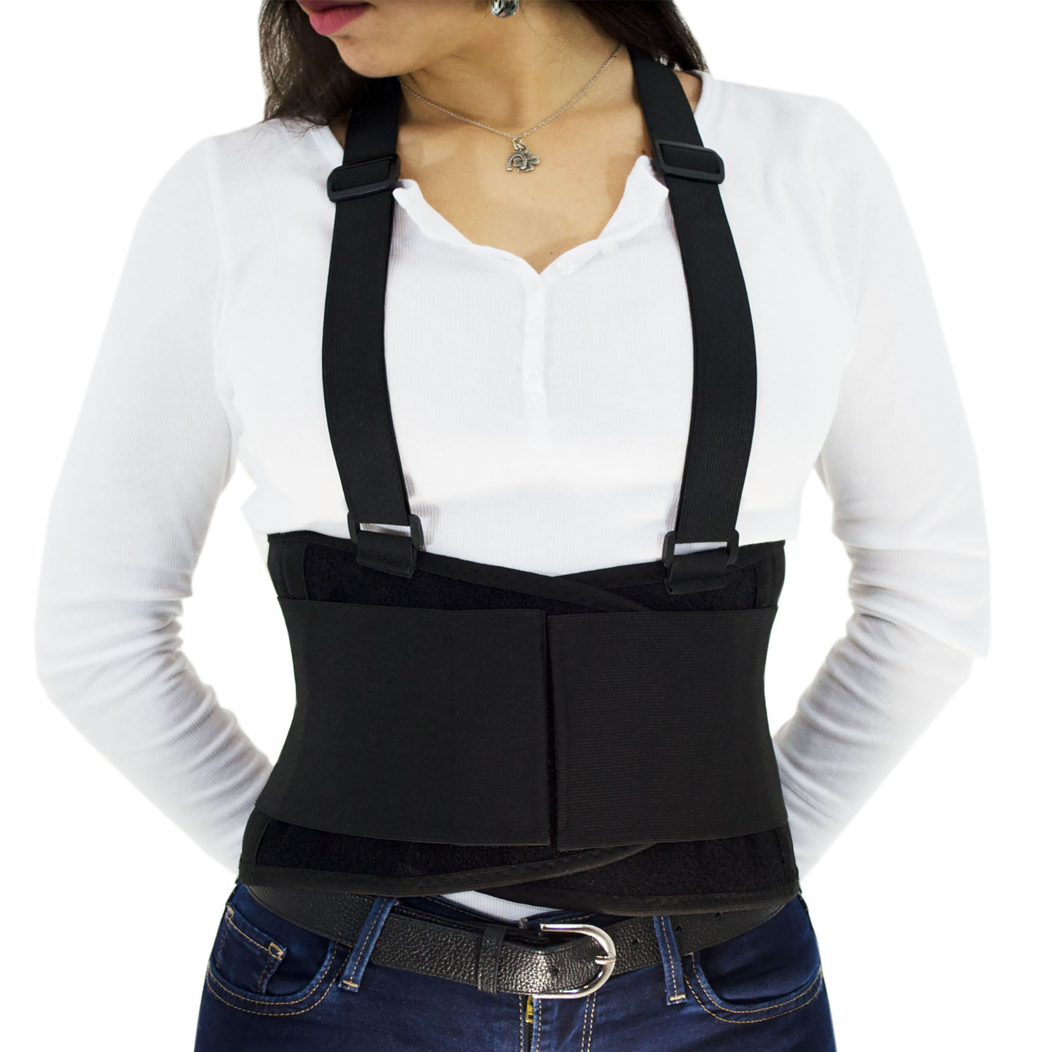 New-  black suspender back brace Men main image 2