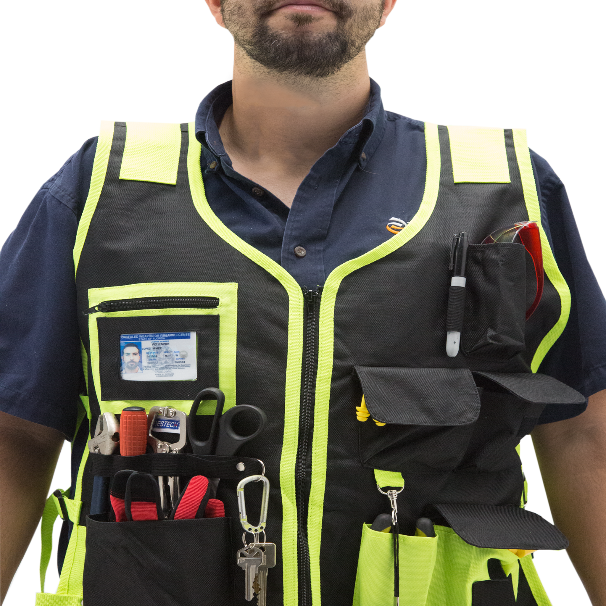 Hi-Vis Reflective Tool Vest Organizer – JORESTECH