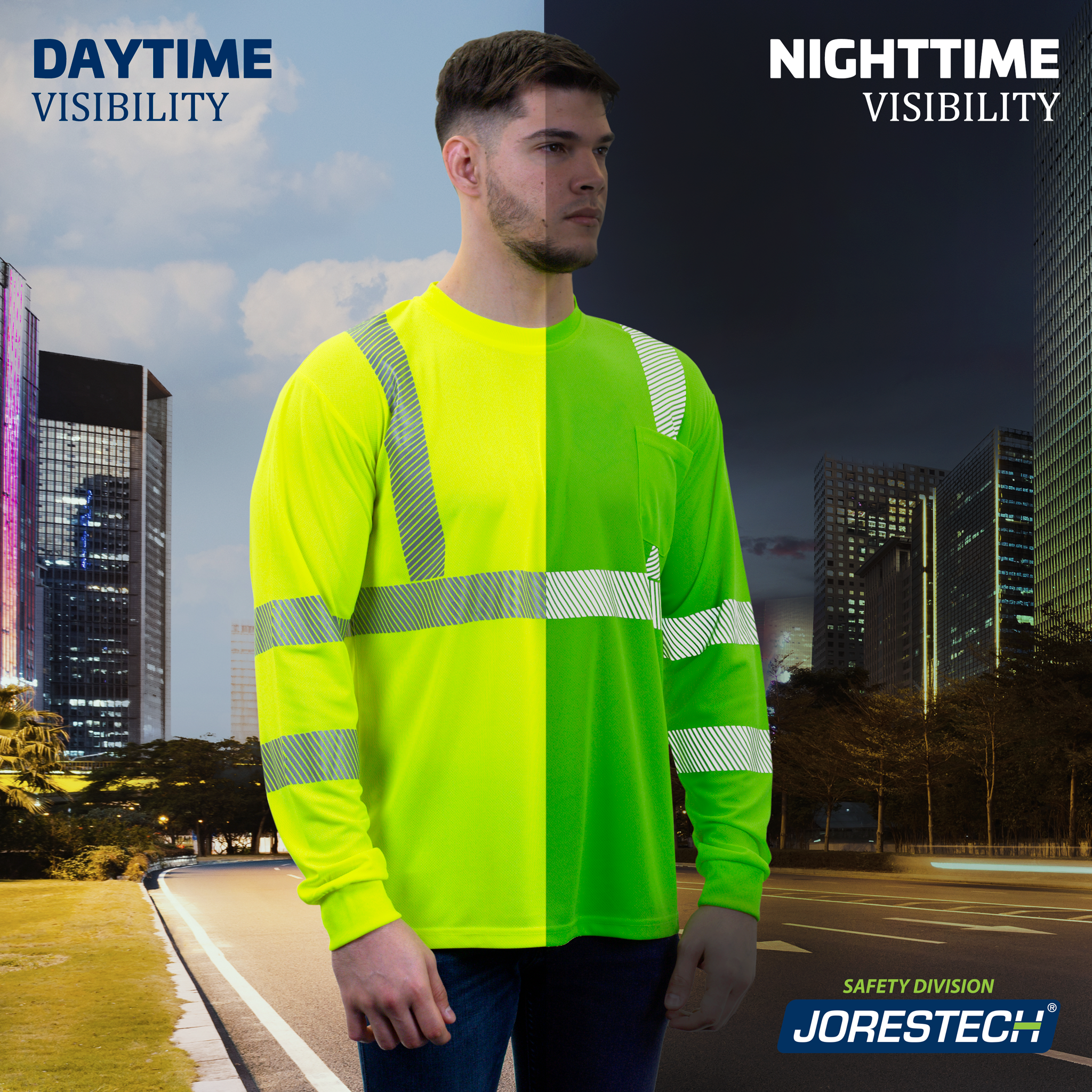 Cotton hi vis long 2025 sleeve shirts