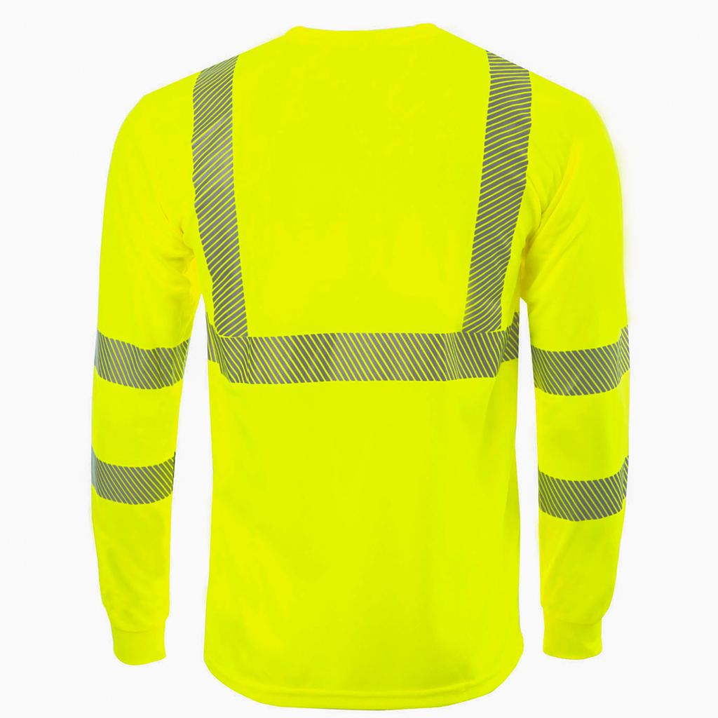 Camisas Manga Larga De Trabajo Para Hombre Construccion Hi-Vis