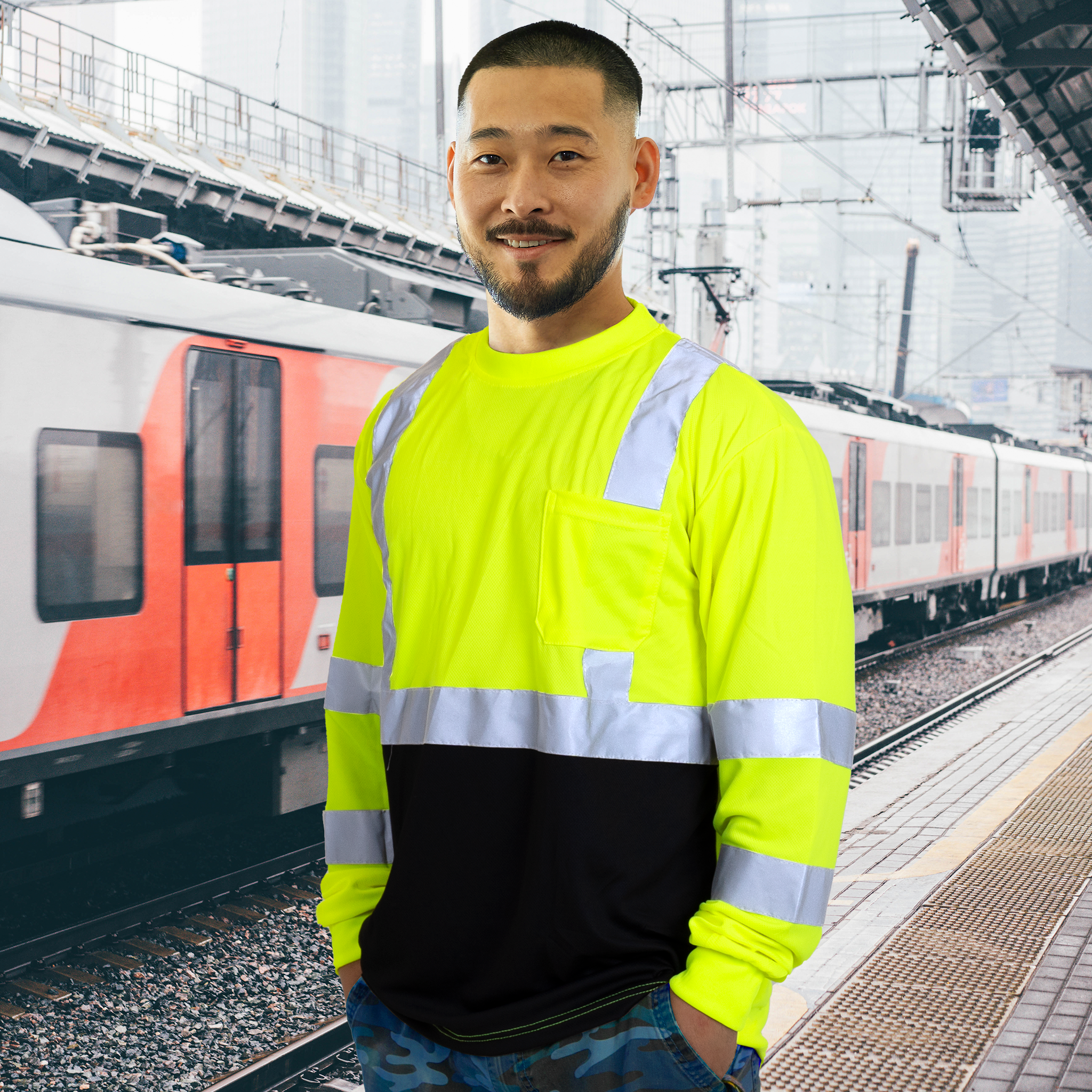 Shop Durable, Dirt-Concealing Hi Vis Long Sleeve Shirts