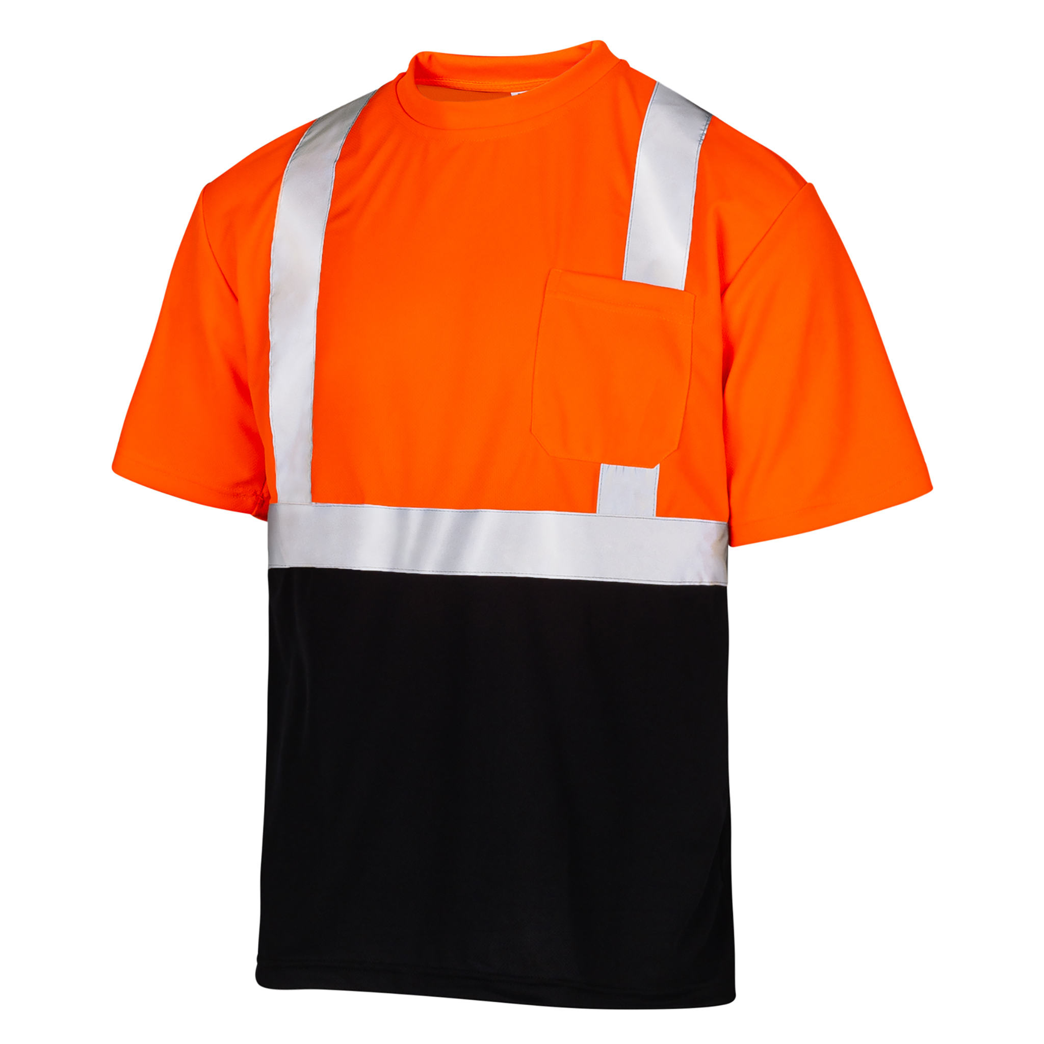 Two-Toned Hi-Vis Reflective Safety Shirt with Pocket | ANSI