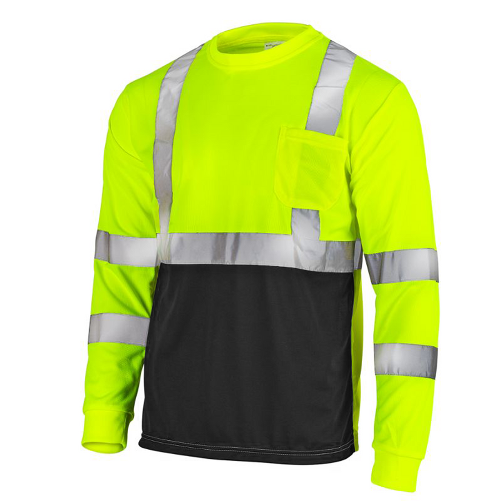 JORESTECH Hi-Vis Safety Jacket with Heat-Transfer Reflective Tapes and Removable Hood M / Lime/Black
