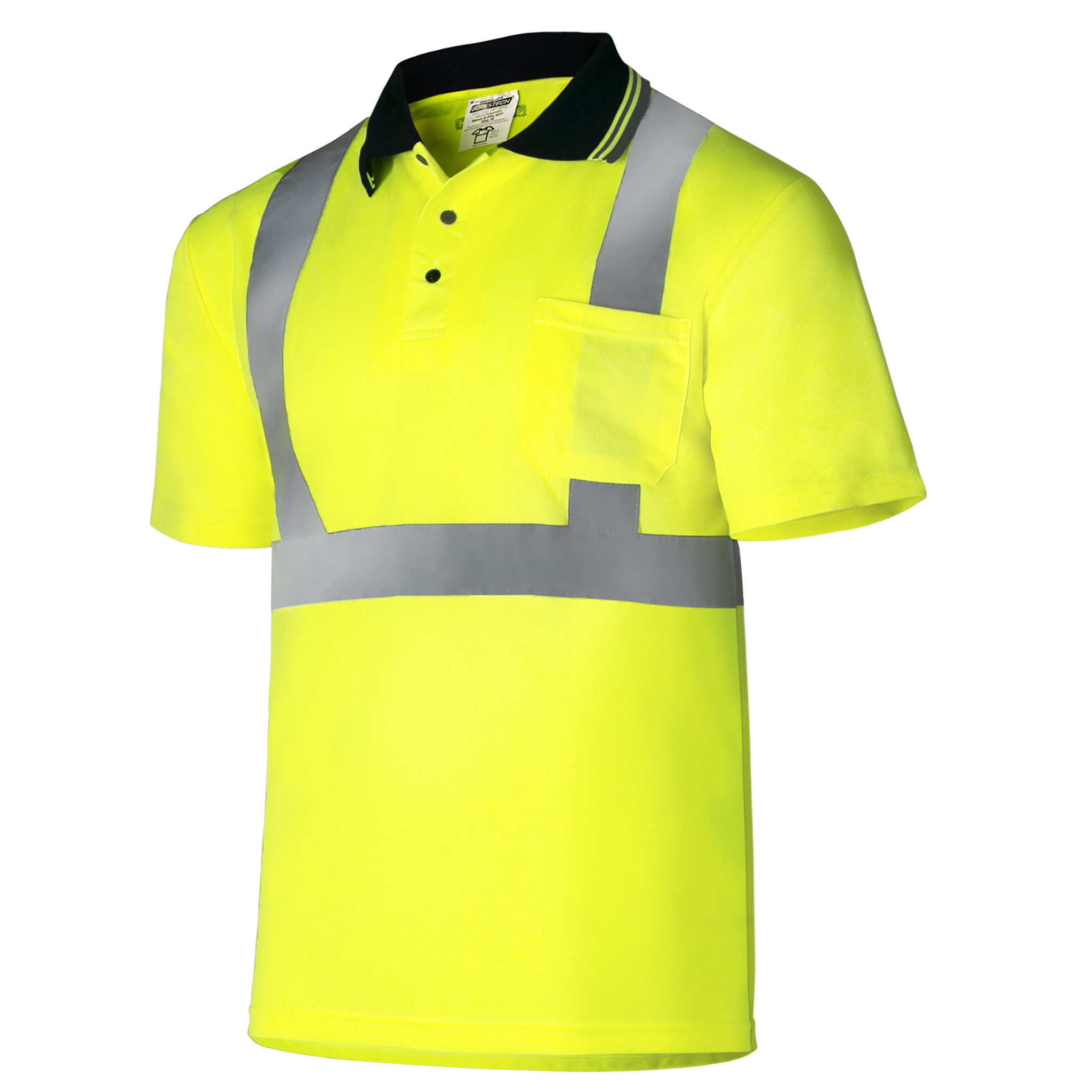 High Visibility Reflective Polo shirt with Pocket | ANSI – JORESTECH