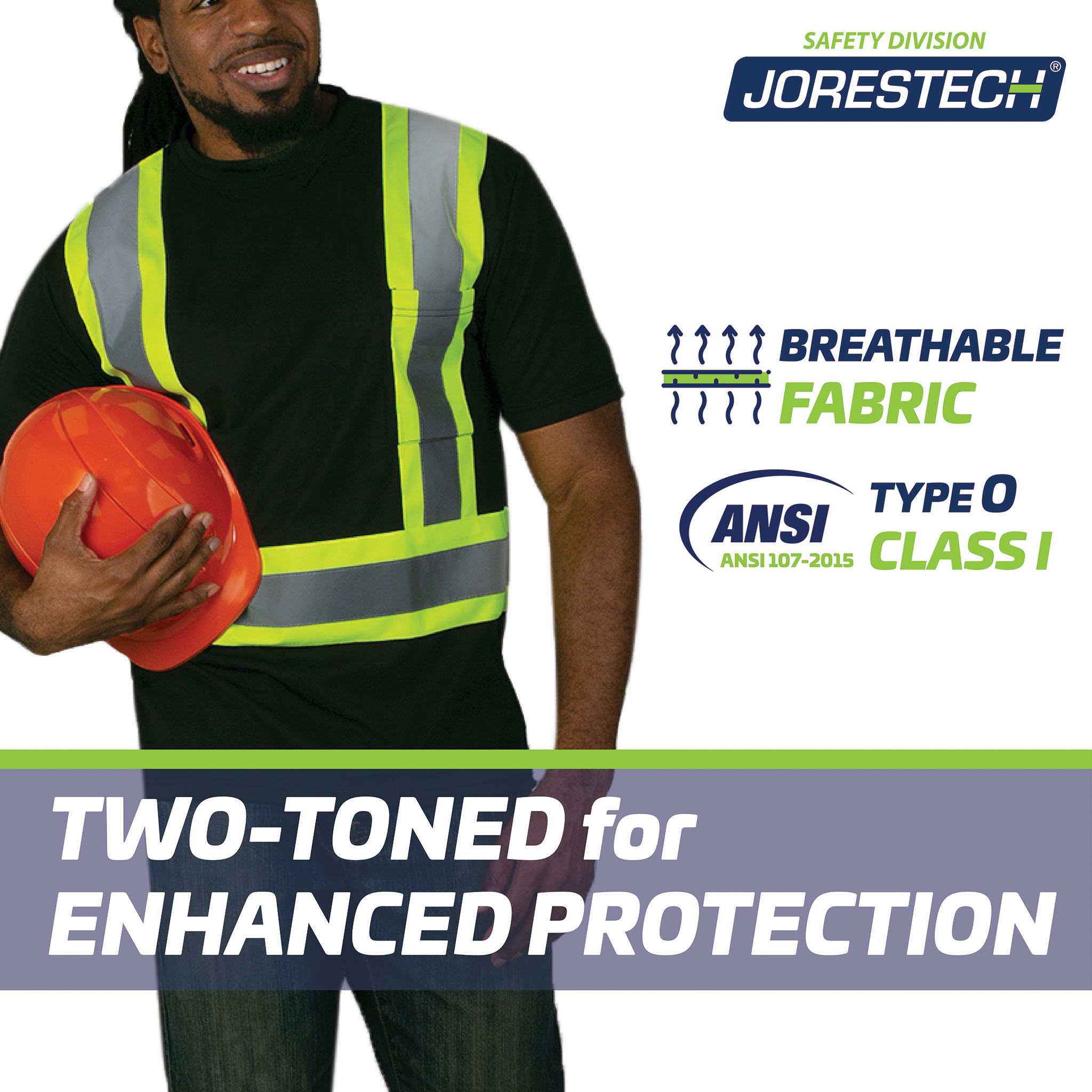 Two-Toned High Visibility Safety Shirt | JORESTECH® PPE