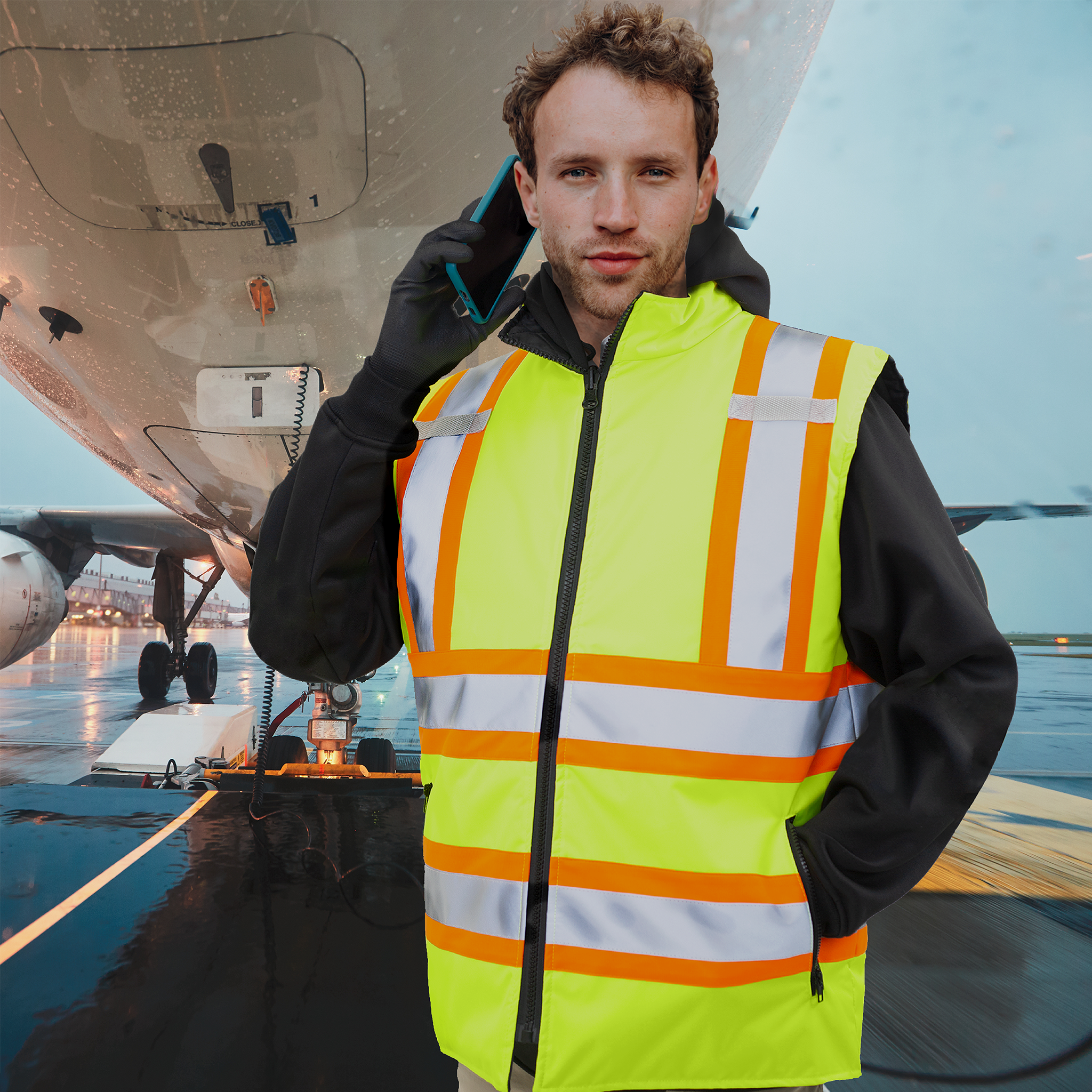 ANSI Insulated High Visibility Safety Vest | Reversible 2-in-1