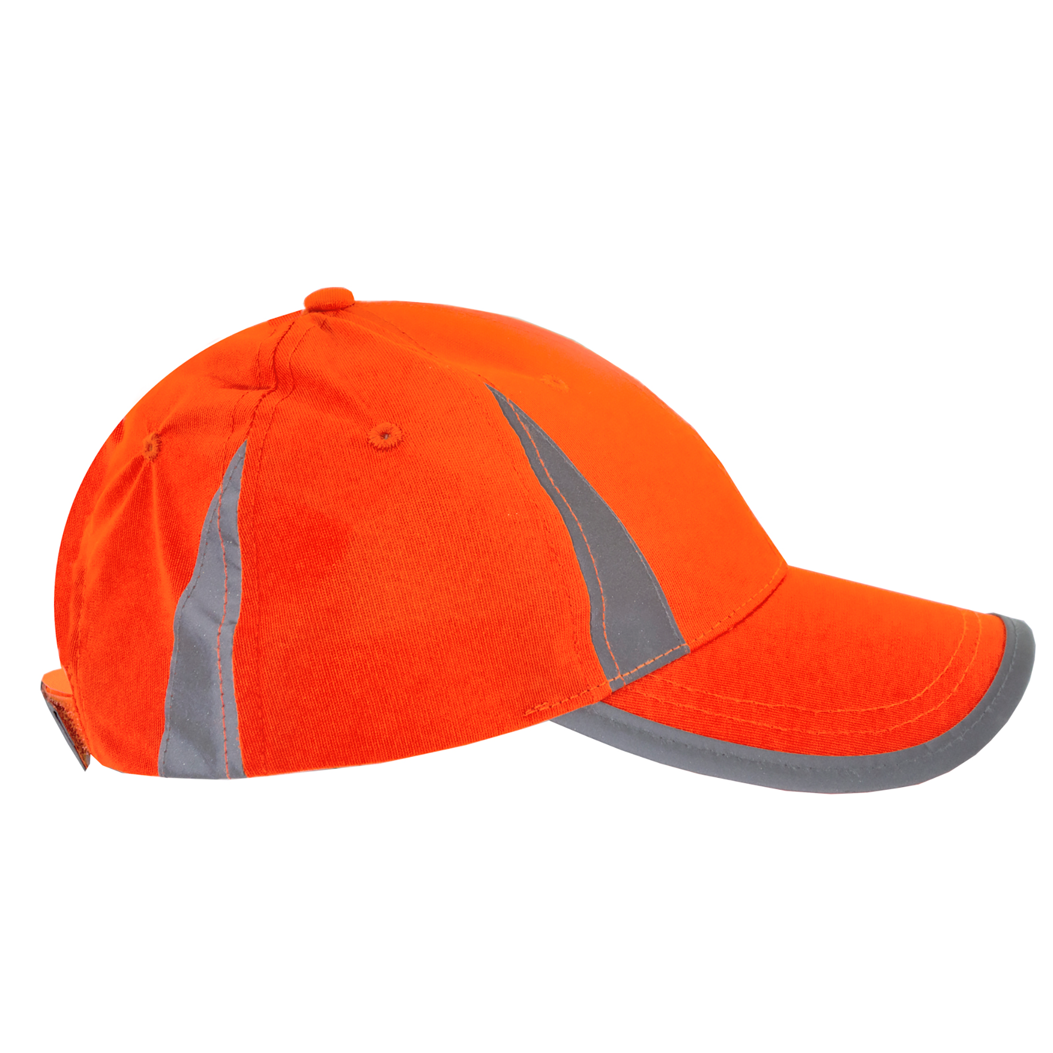 Neon Baseball Cap with Reflective Details for High Visibility Safety ...