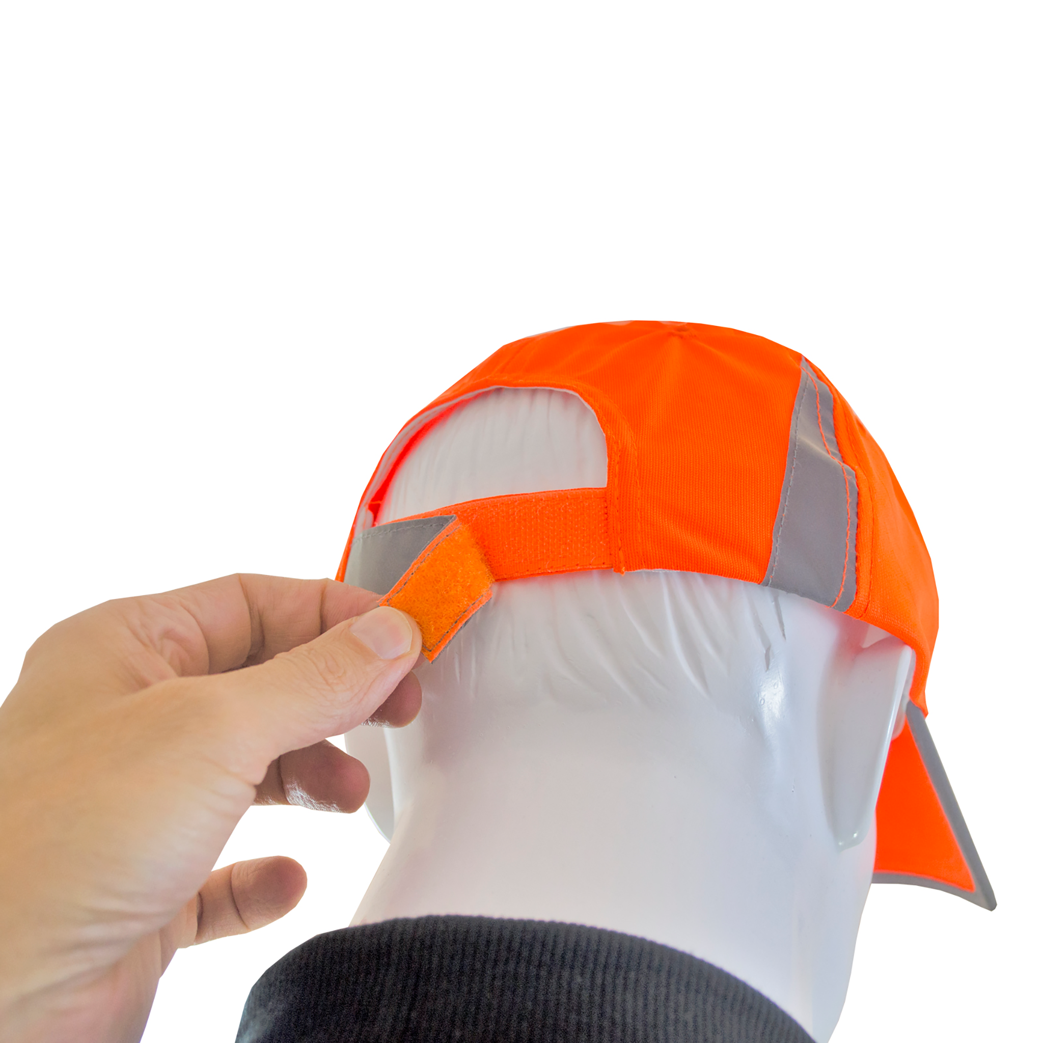 Neon Baseball Cap with Reflective Details for High Visibility Safety ...
