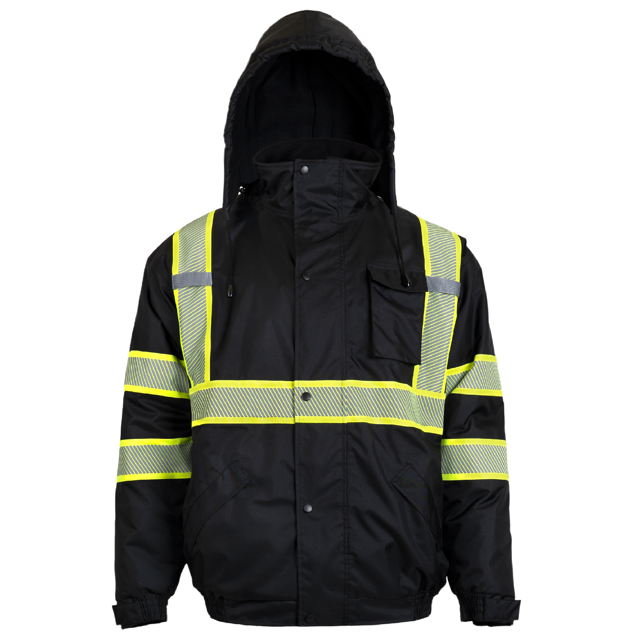 Safety jacket with hood discount