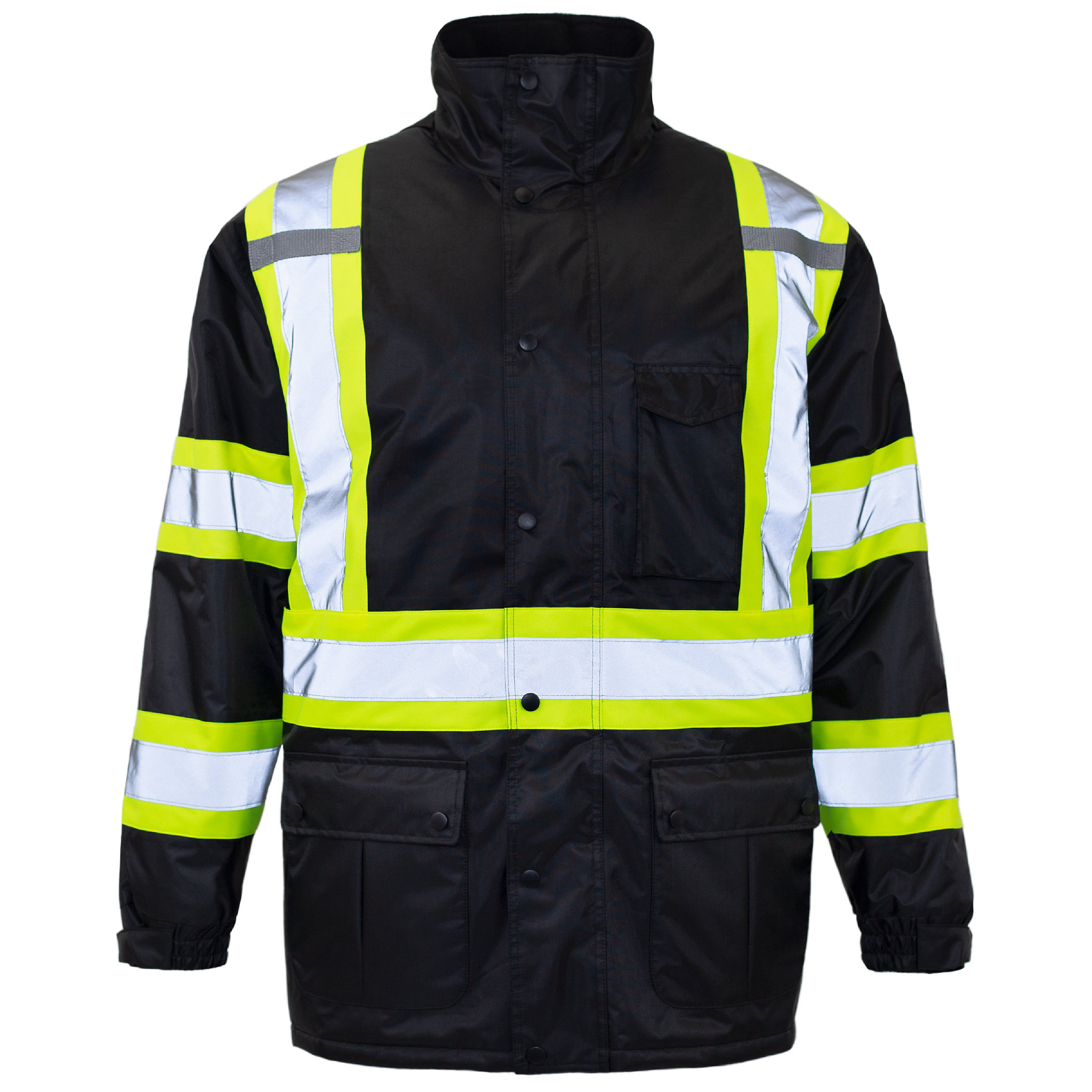 スケートボード 18ss Reflective Stripe Work Jacket High-Visibility ANSI Safety Jacket Two-Toned | Technopack Safety
