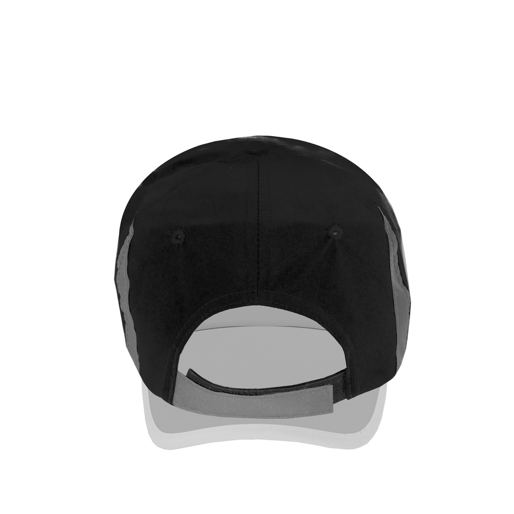 Neon Baseball Cap with Reflective Details for High Visibility Safety ...