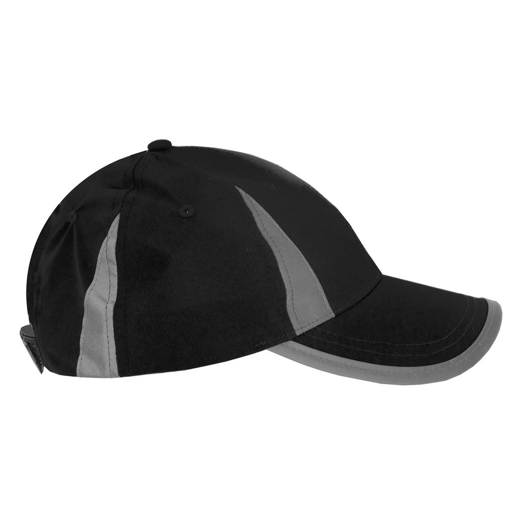 Neon Baseball Cap with Reflective Details for High Visibility Safety ...