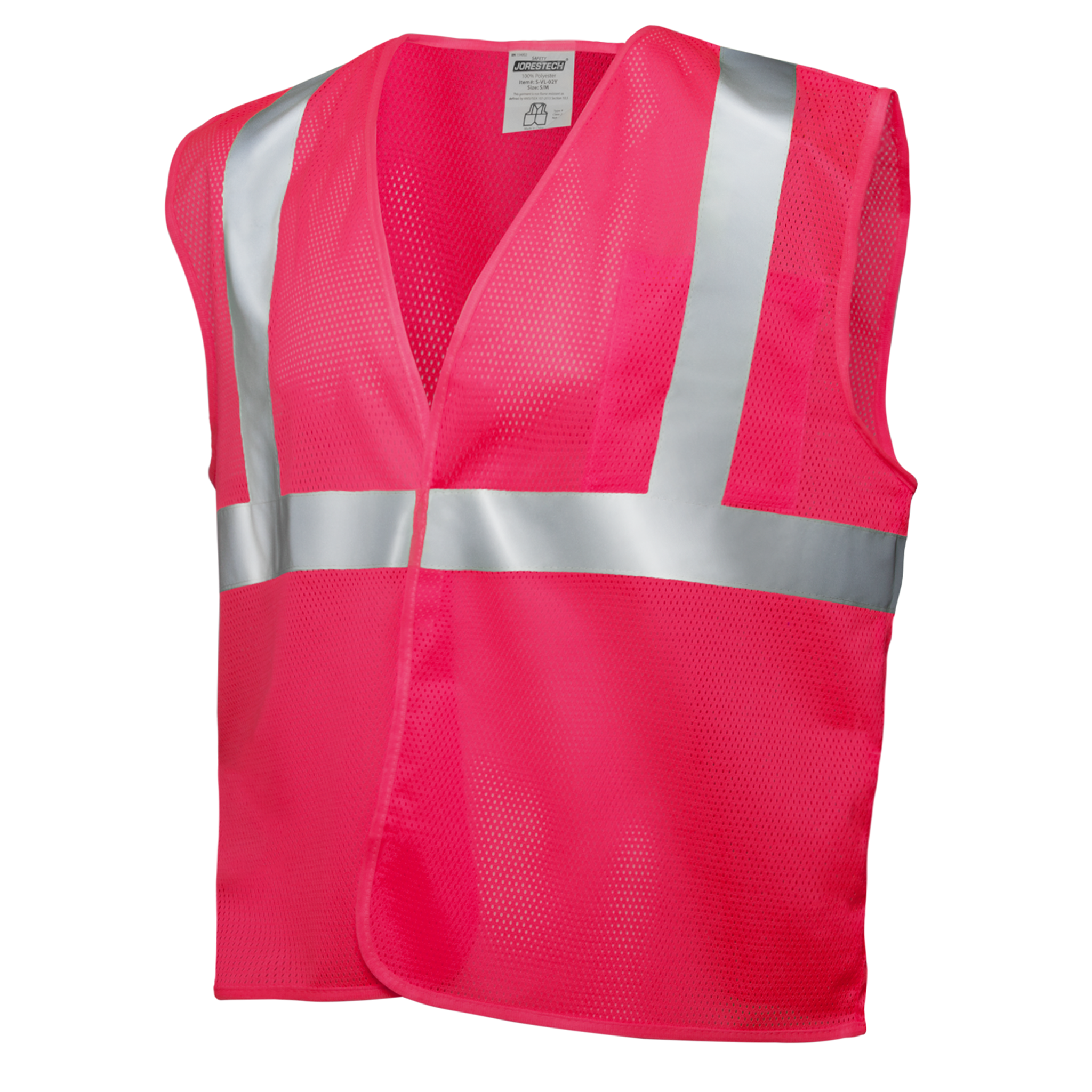 Pink Hi-Vis Safety Vest with Pockets 2