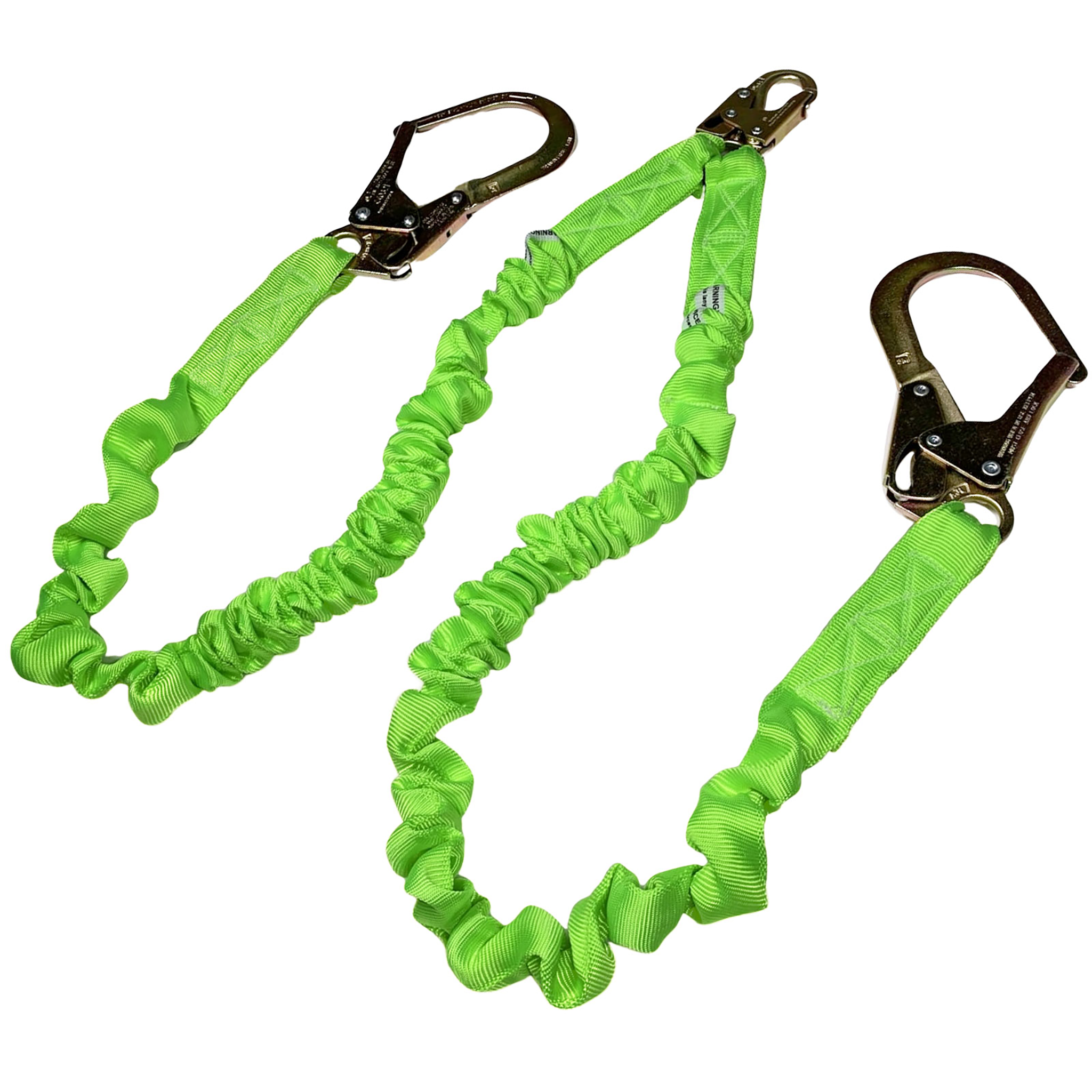 thumbnail image 2 of Malta Dynamics 6' Single Leg Shock Absorbing Lanyard – Steel Snap Hooks, USA Made 2 of 3